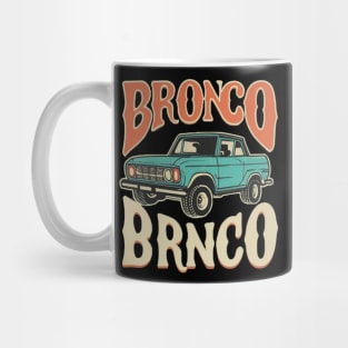 Retro 1987-1991 Ford Bronco w/Tires Mug